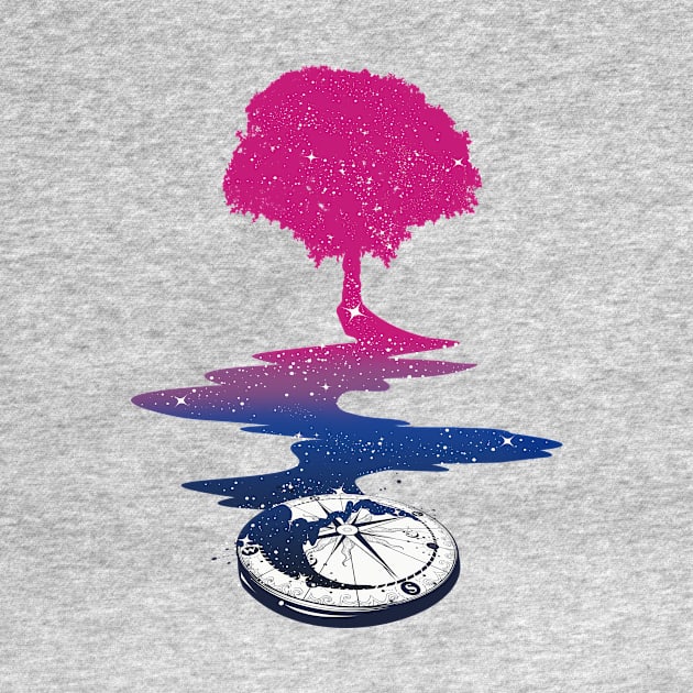 Bisexual Tree LGBT Pride Flag by Psitta